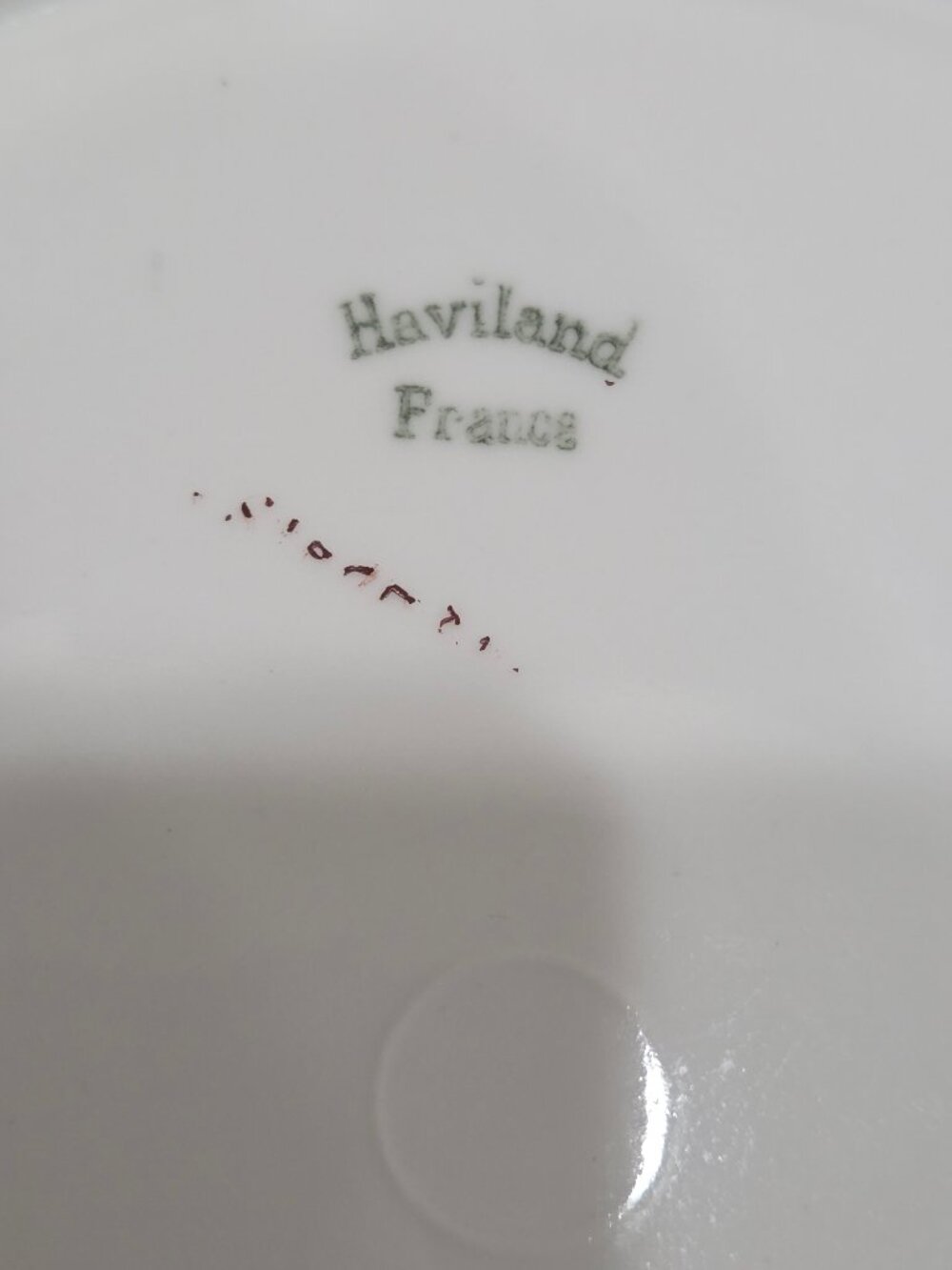 Antique Haviland France Limoges Hand Painted Pink Wild Rose Porcelain Plate